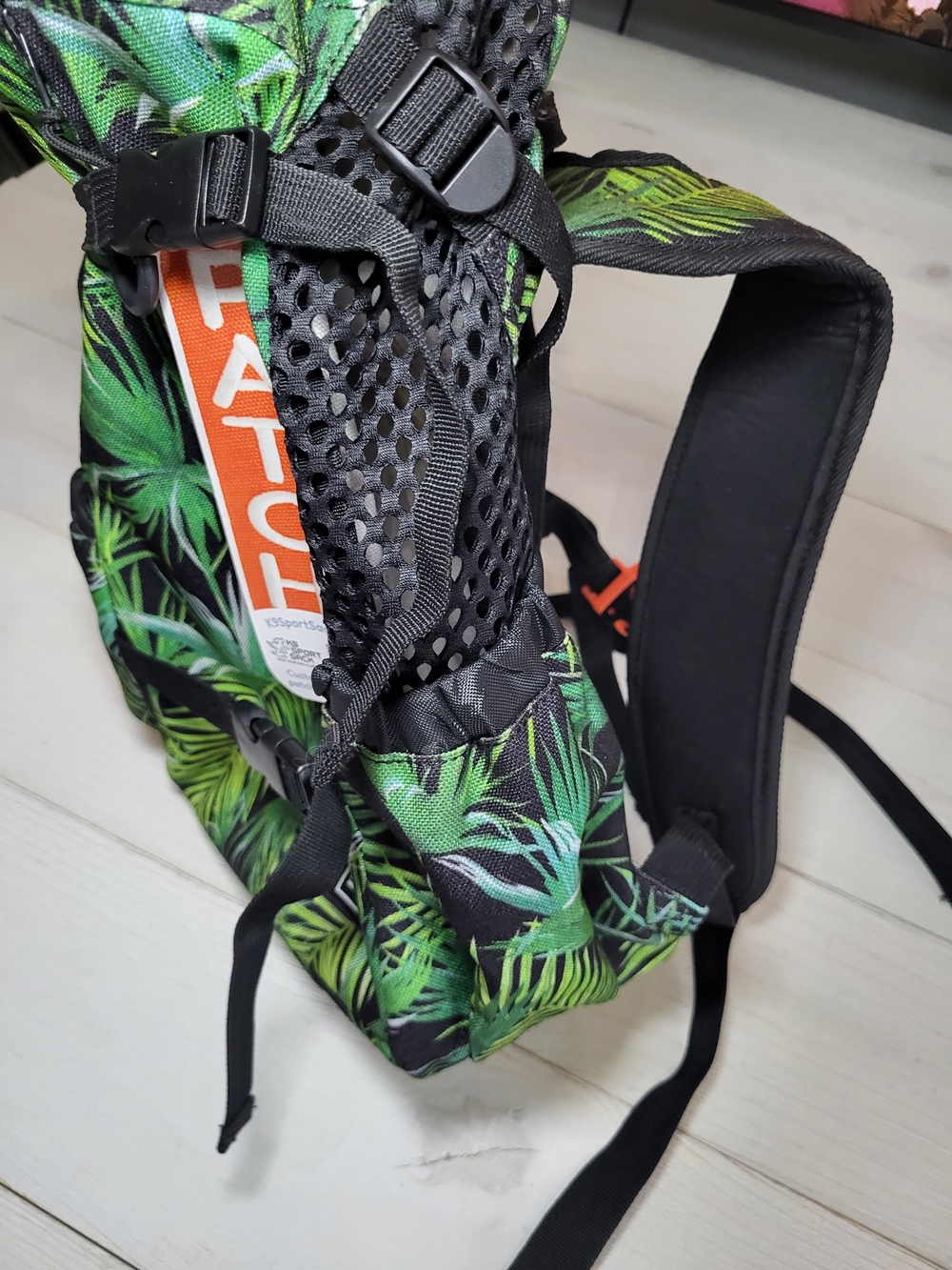 K9 Sport Sack Dog Backpack Carrier Tropical Palm Biking Hiking Travel. - Picture 6 of 11